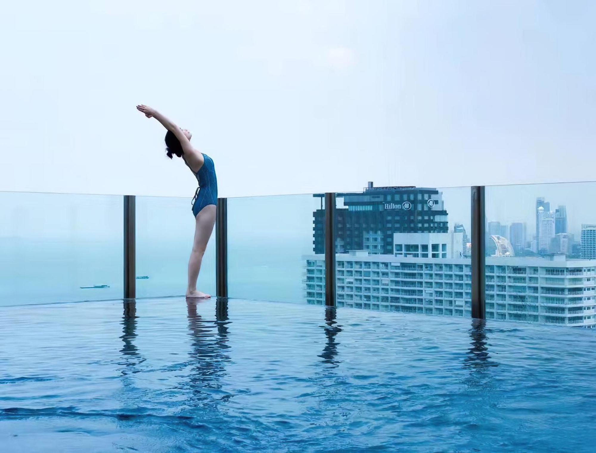 Central Pattaya - Sea View Large Balcony Condo With Infinity Pool Eksteriør billede