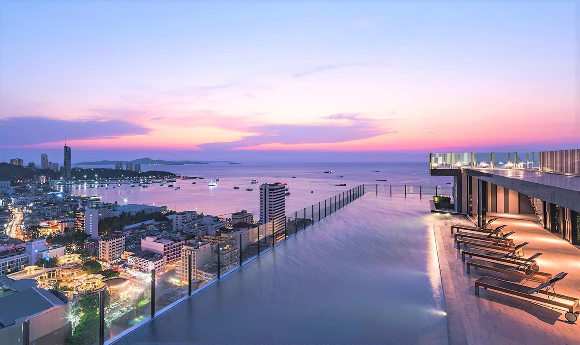 Central Pattaya - Sea View Large Balcony Condo With Infinity Pool Eksteriør billede