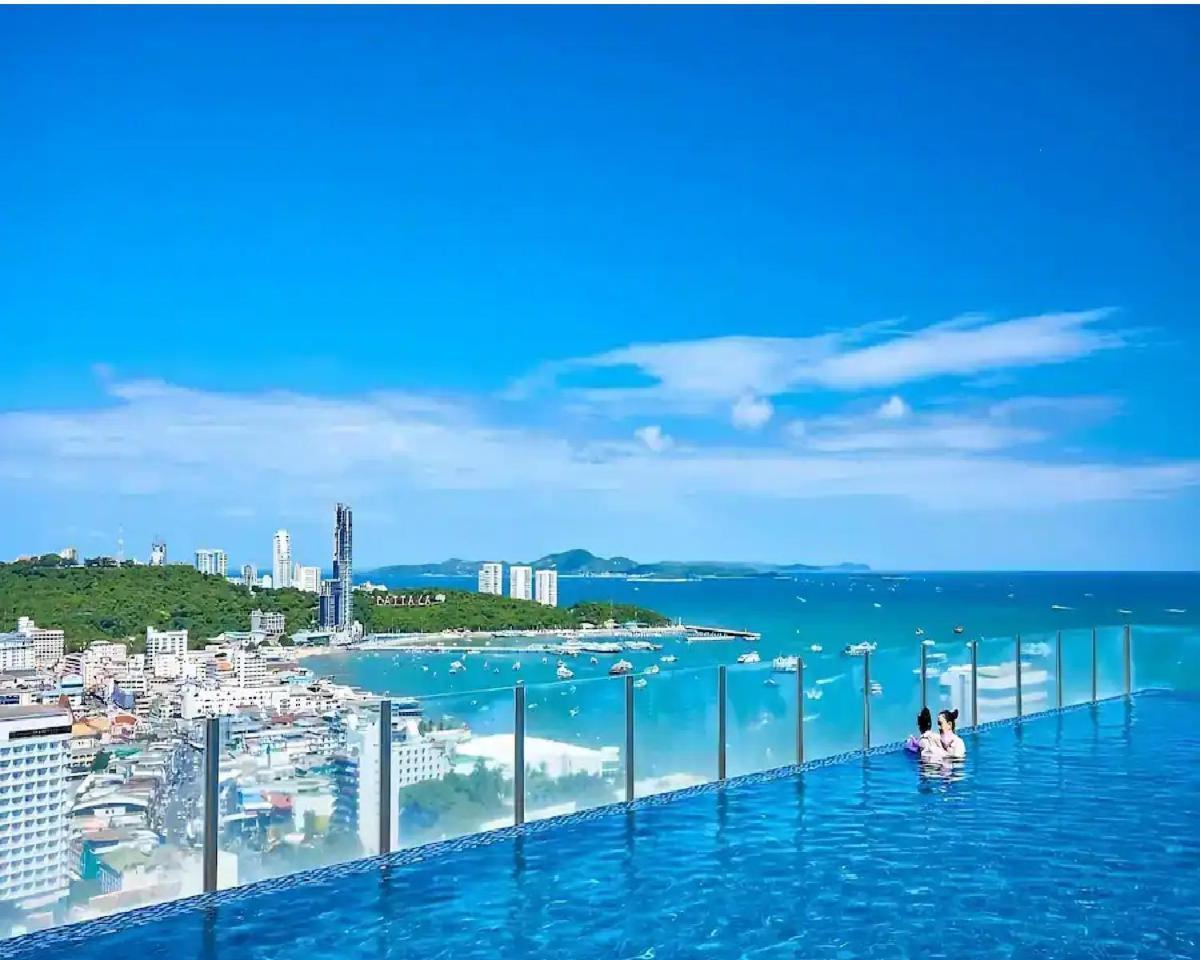 Central Pattaya - Sea View Large Balcony Condo With Infinity Pool Eksteriør billede